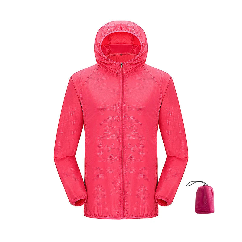 Giacca trekking unisex impermeabile e quick-dry – antivento, anti-UV e pieghevole per escursioni