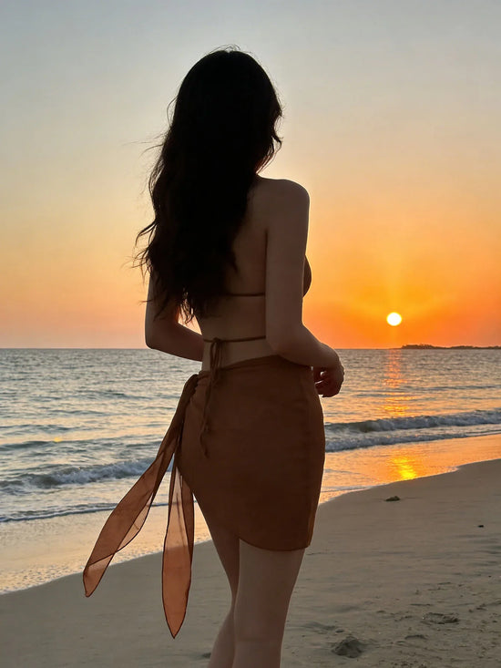 Pareo Mare Donna Multiuso – Copricostume Leggero da Spiaggia
