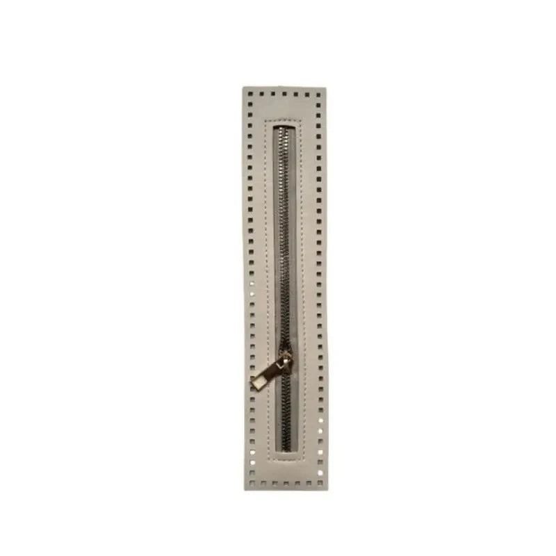 Cerniera in eco vera pelle 27 cm per borsa o borsetta – accessorio hardware solido per cucito, clutch o progetti artigianali