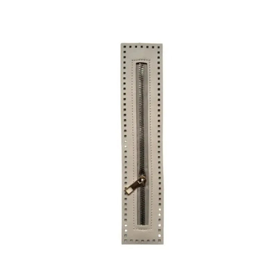 Cerniera in eco vera pelle 27 cm per borsa o borsetta – accessorio hardware solido per cucito, clutch o progetti artigianali
