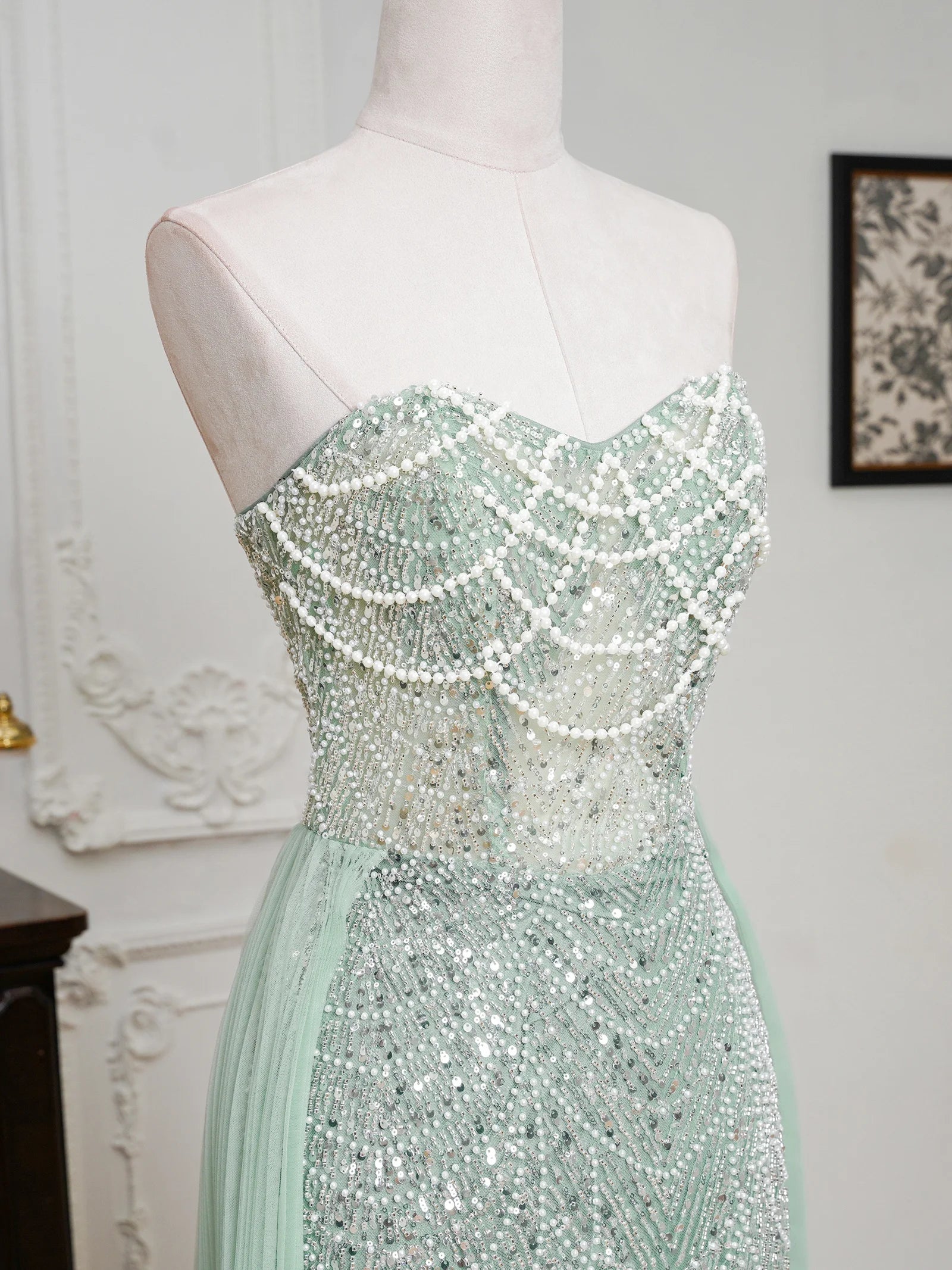 Abito Lungo Elegante con Spacco Alto – Vestito da Cerimonia e Gala