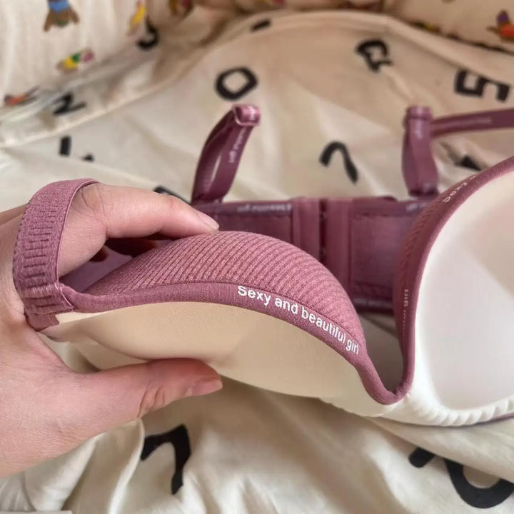 reggiseno wireless push up invisibile senza cuciture per petto piccolo