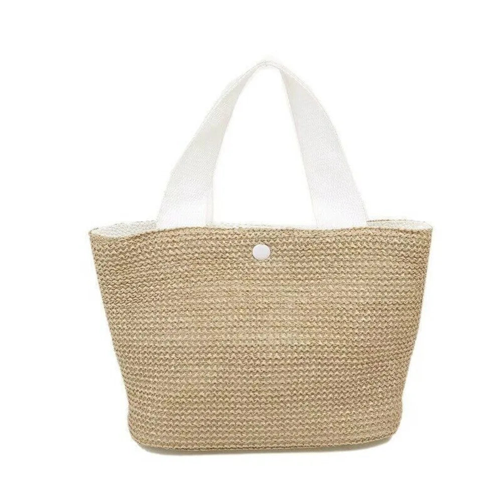 Borsa Mare in Paglia Intrecciata Donna – Grande Capacità Estiva