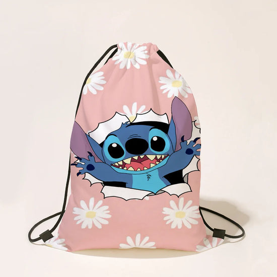 Sacca con coulisse Disney Stitch – zainetto impermeabile leggero per sport, scuola, viaggi e bomboniere