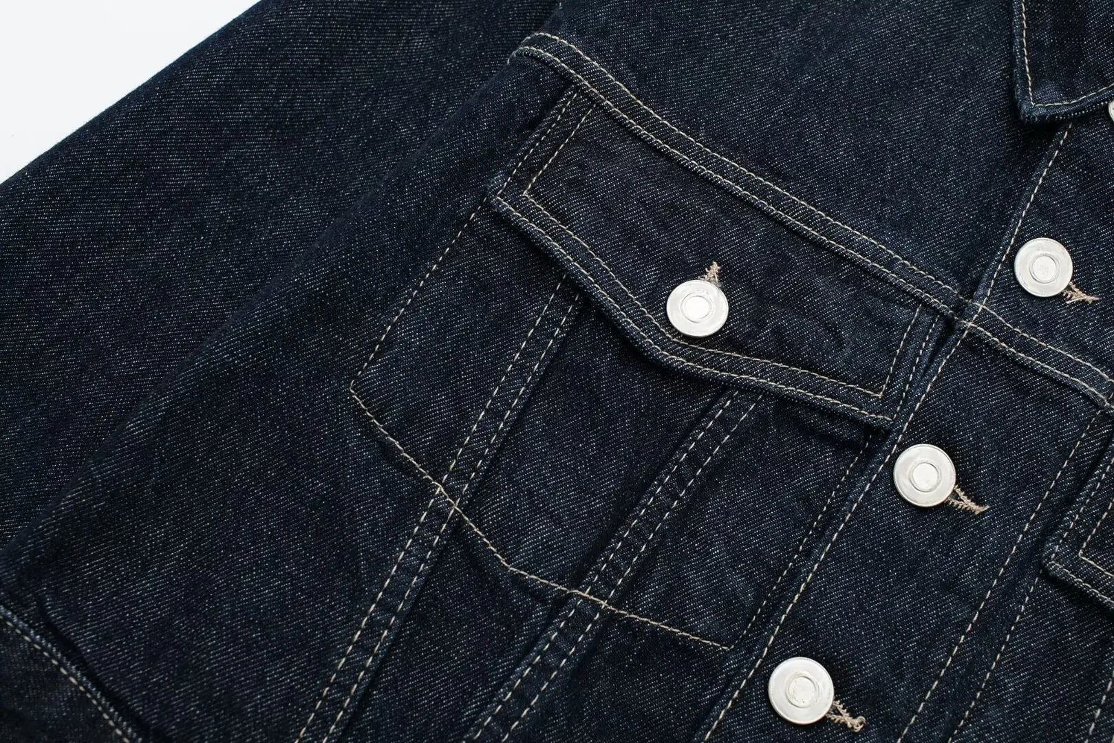 Giacca denim donna vintage 2025 – trench single-breasted con rever a collo, tasche & manica lunga blu scuro
