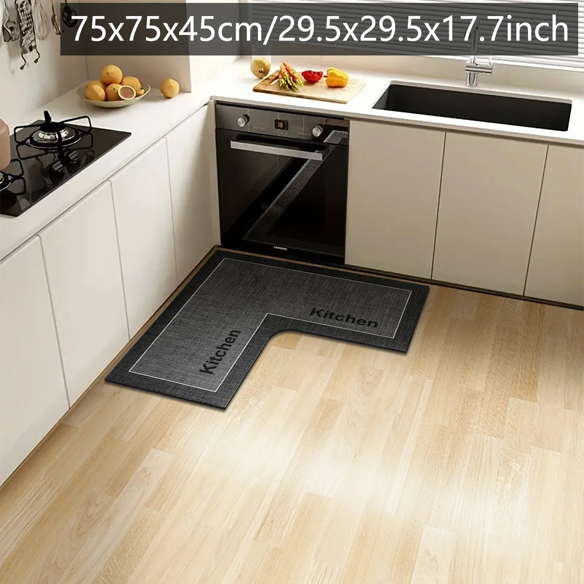 Tappeto Angolare Cucina e Bagno a L – Assorbente e Lavabile