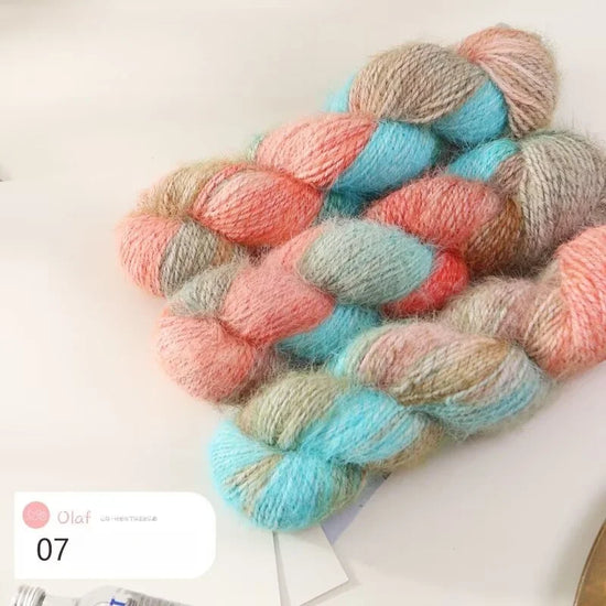 Filato Lana Multicolore Sfumato – Gomitolo Gradient per Maglieria e Uncinetto