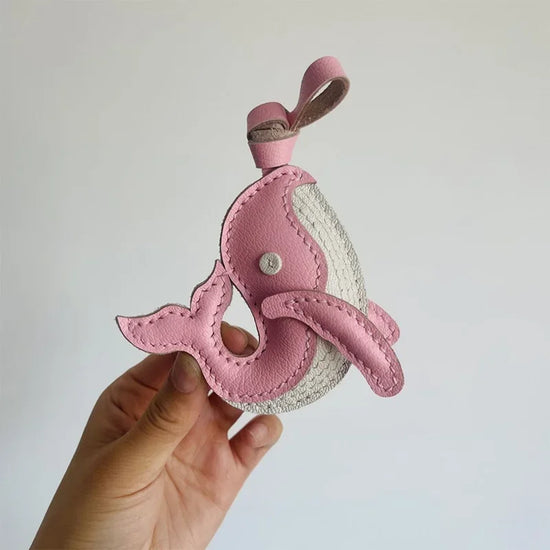 Ciondolo in Pelle a Forma di Animale – Portachiavi Artigianale per Borse e Zaini