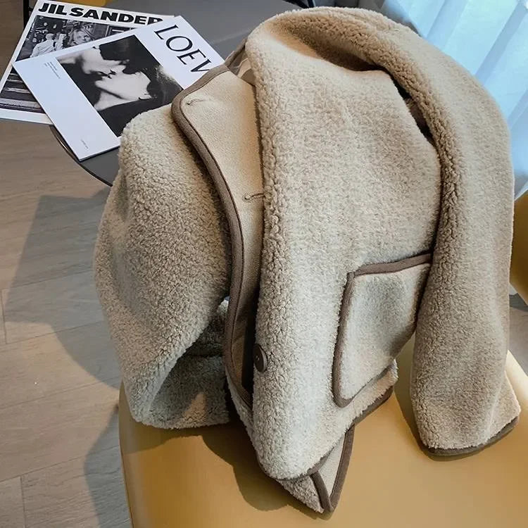 Giacca corta in pelliccia d'agnello donna – Cappotto oversize imbottito per l'inverno, taglie piccole disponibili