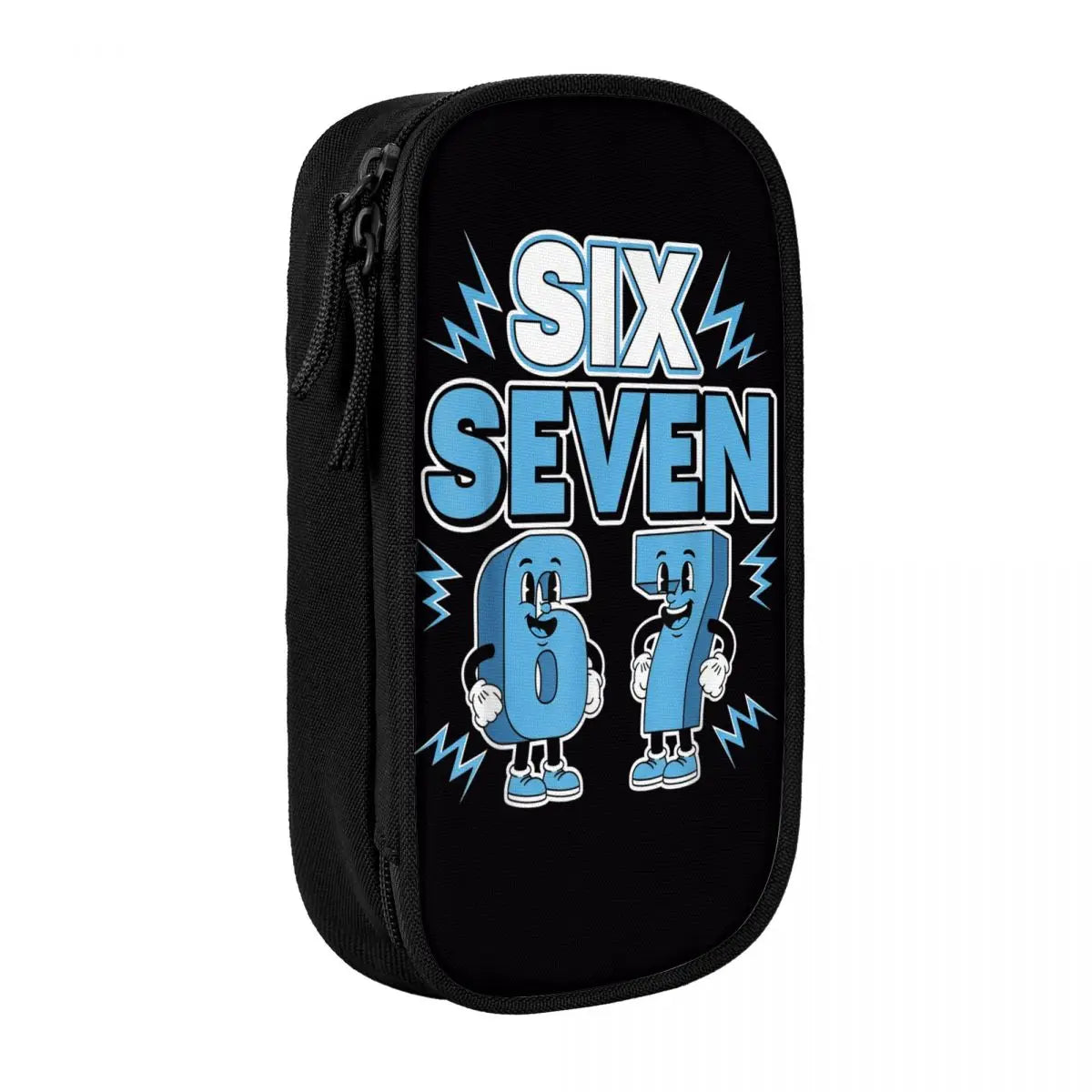 Meme 6 7 Six Seven Italian Steal A Brainrot 67 Pencil Case Canvas Pencil Box Child Vintage College School Pencil Cases Supplies