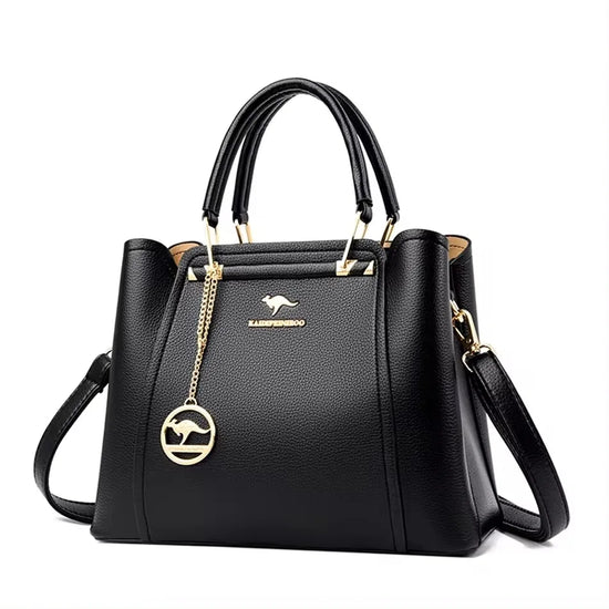 Borsa a tracolla donna con tasche e scomparti - Nero, codice 1