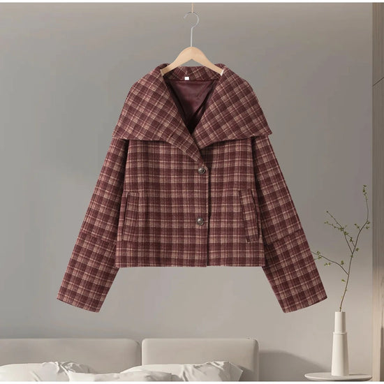Giacca donna con collo alto e bottoni, modelli 01-04