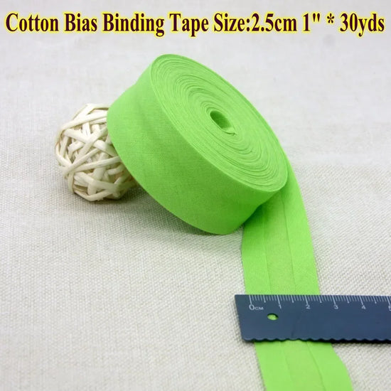 Nastro bias binding cotone 25 mm · rotolo 30 metri – rifiniture, bordi e accessori cucito fai-da-te