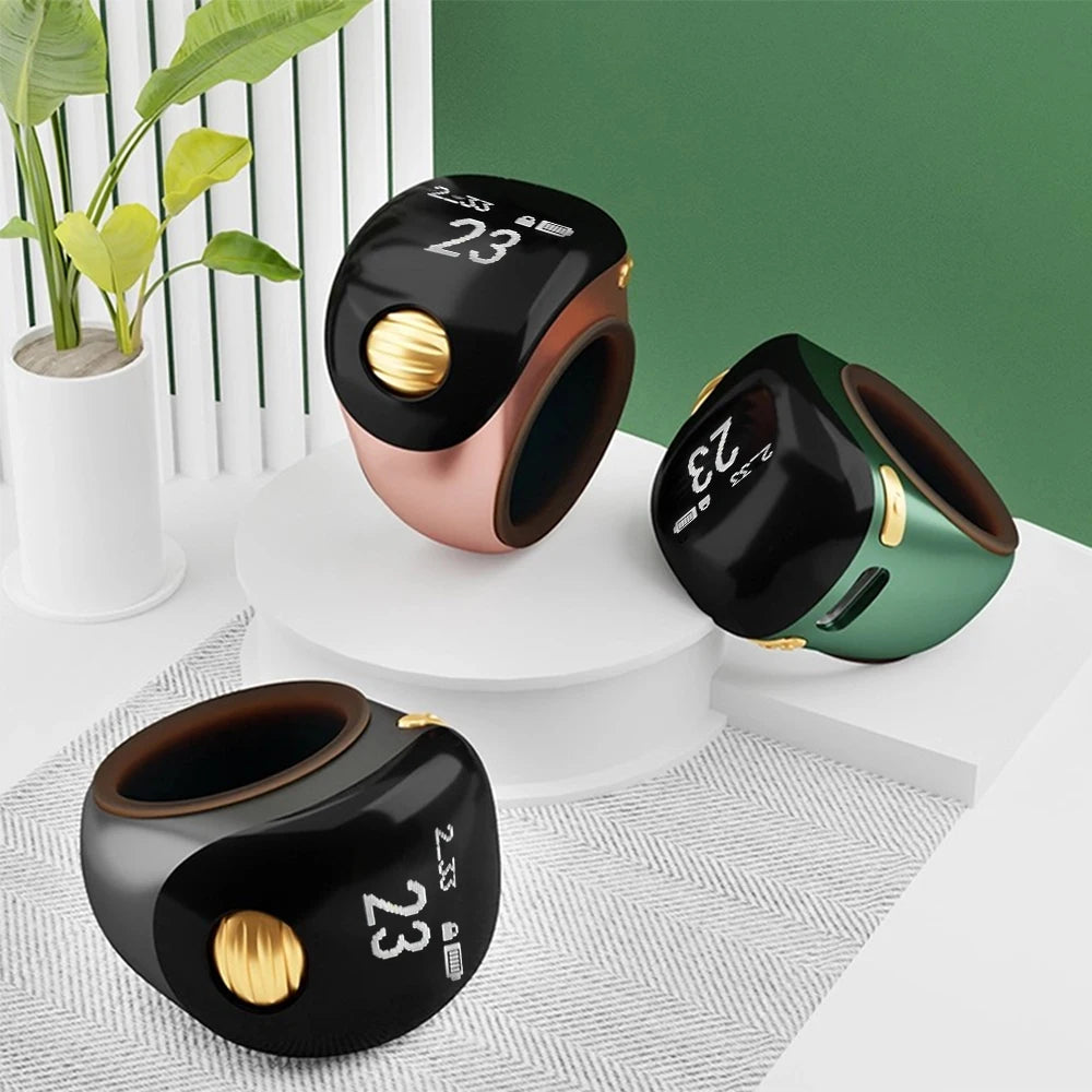Contatore Digitale da Dito con Schermo OLED Impermeabile – Clicker Elettronico per Uncinetto e Maglia