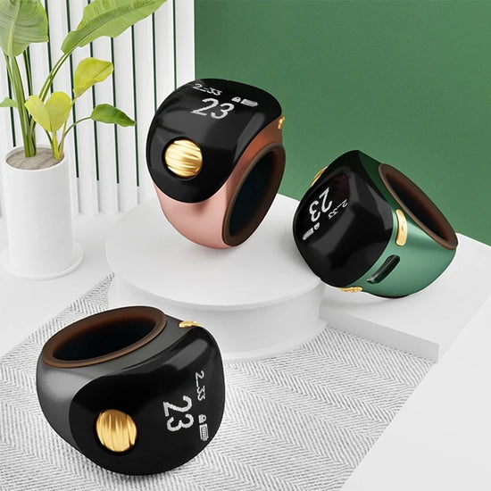 Contatore Digitale da Dito con Schermo OLED Impermeabile – Clicker Elettronico per Uncinetto e Maglia