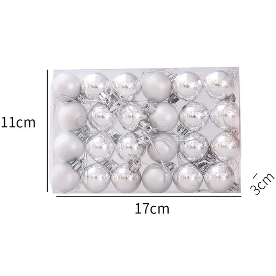 Set da 24-144 palline natalizie da 3 cm – Decorazioni natalizie infrangibili per alberi di Natale e feste