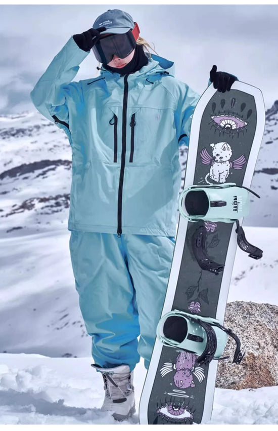 Completo sci e snowboard unisex con giacca e pantaloni