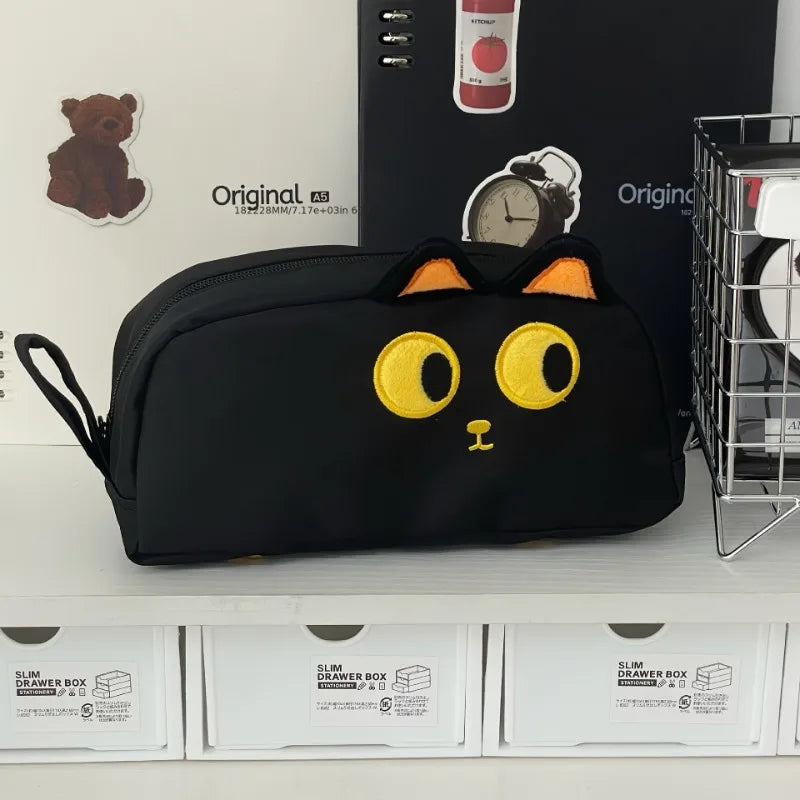 Astuccio Gatto Nero 3D – Portapenne Capiente per Scuola