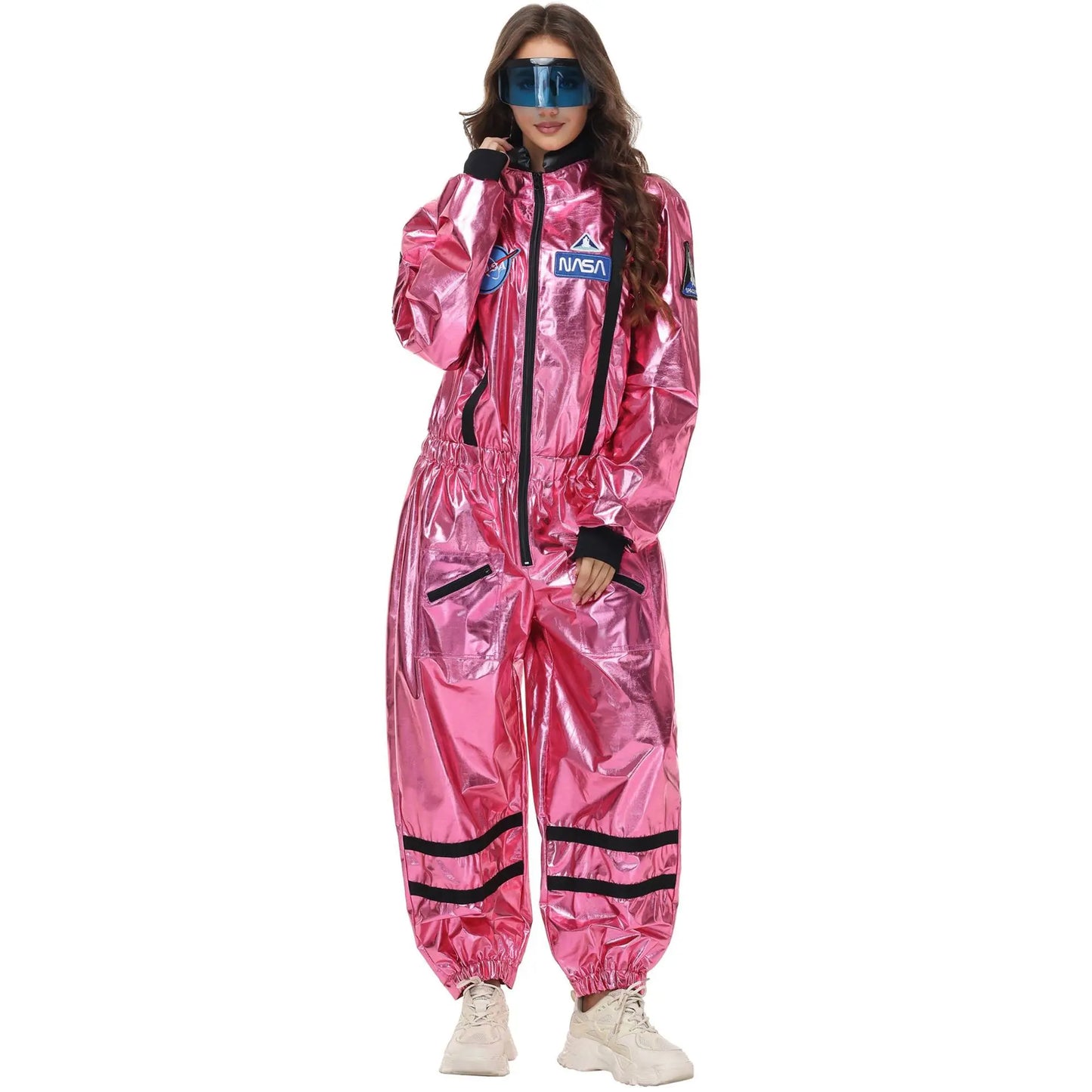 Costume Astronauta Argento per Adulti – Tuta Spaziale Cosplay per Carnevale e Halloween