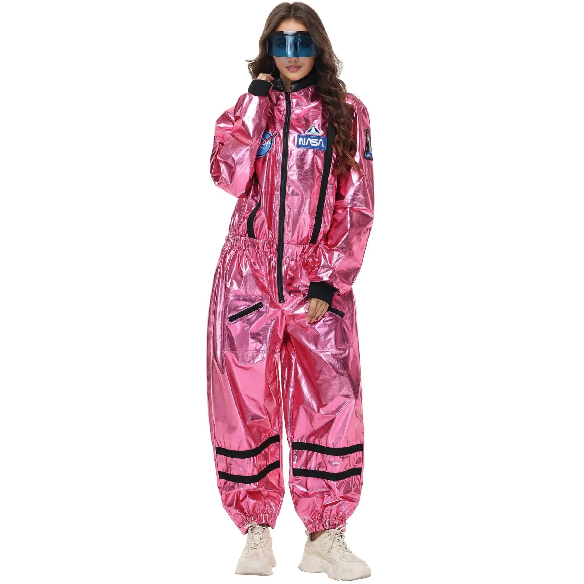 Costume Astronauta Argento per Adulti – Tuta Spaziale Cosplay per Carnevale e Halloween