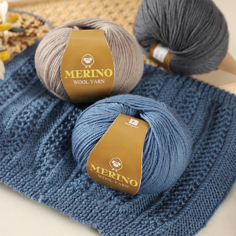 Set 500 g Filato Lana Medio-Spesso – 10 Gomitoli per Maglieria e Uncinetto