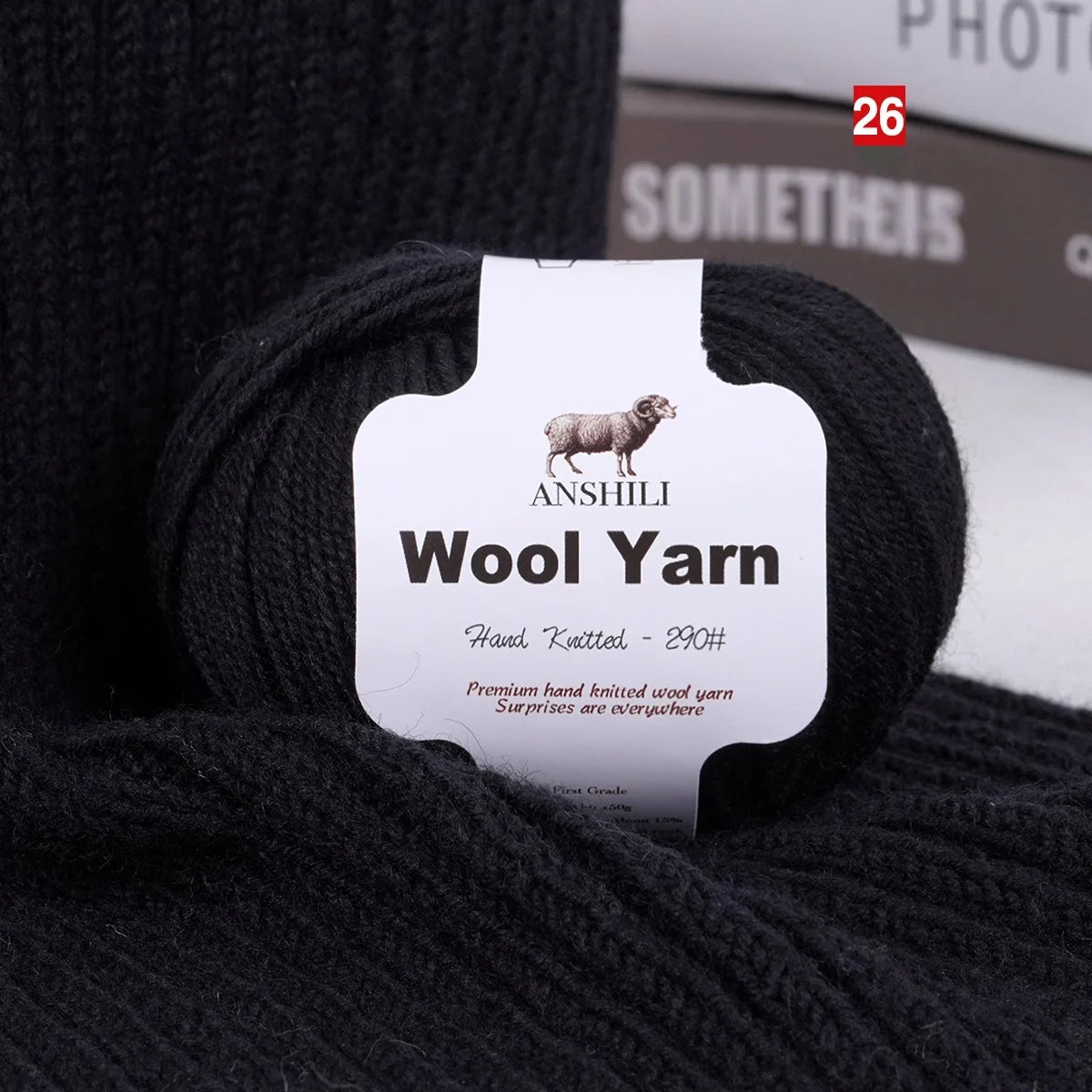 Filato Lana  Spessore Medio – Gomitolo per Maglieria e Uncinetto, Ideale per Maglioni & Accessori