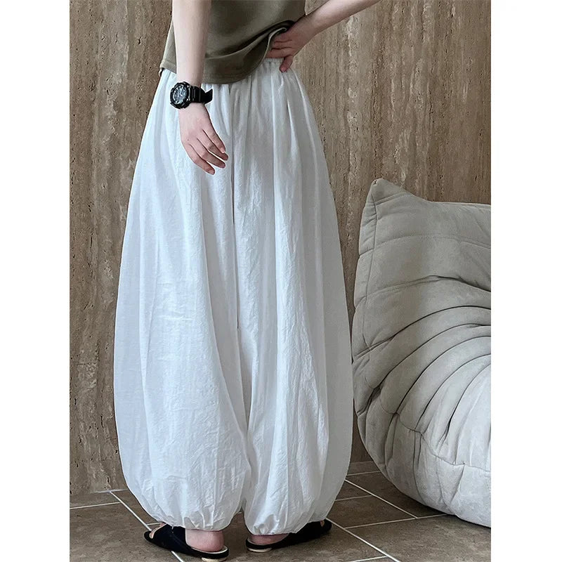 Pantaloni Bloomers Donna Vita Alta – Loose Fit Estivi