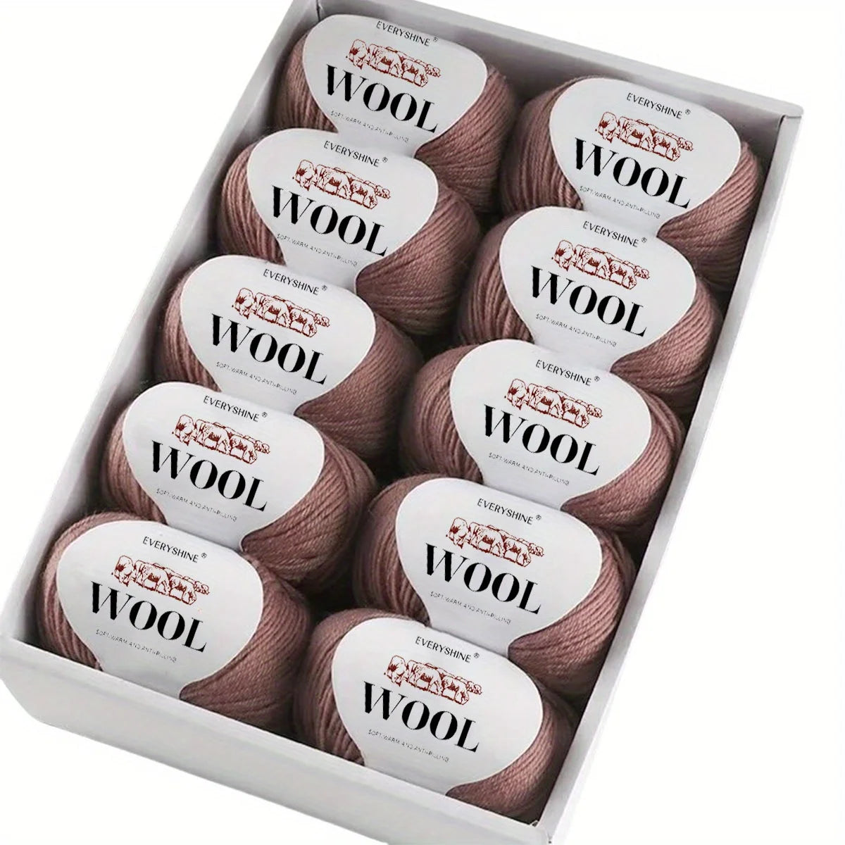 Set 6 pezzi Filato Lana – 300g Totali per Maglia & Uncinetto, Gomitoli Multicolore