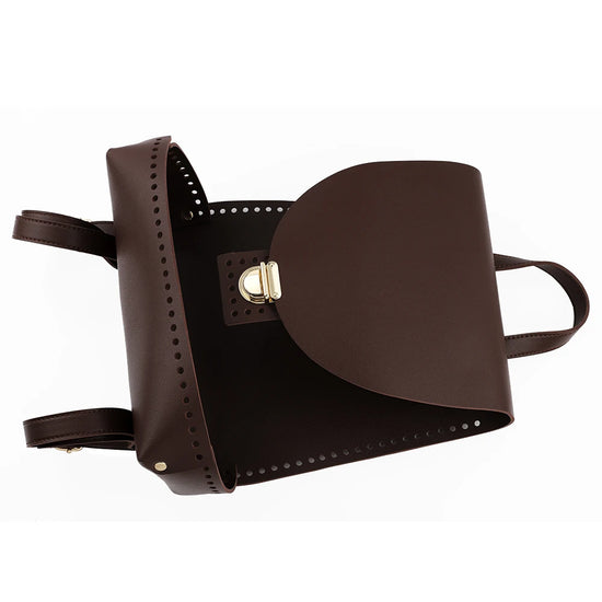 Kit Zaino / Borsa con Base in Ecopelle e Uncinetto – Fai-da-Te Borsa Unica