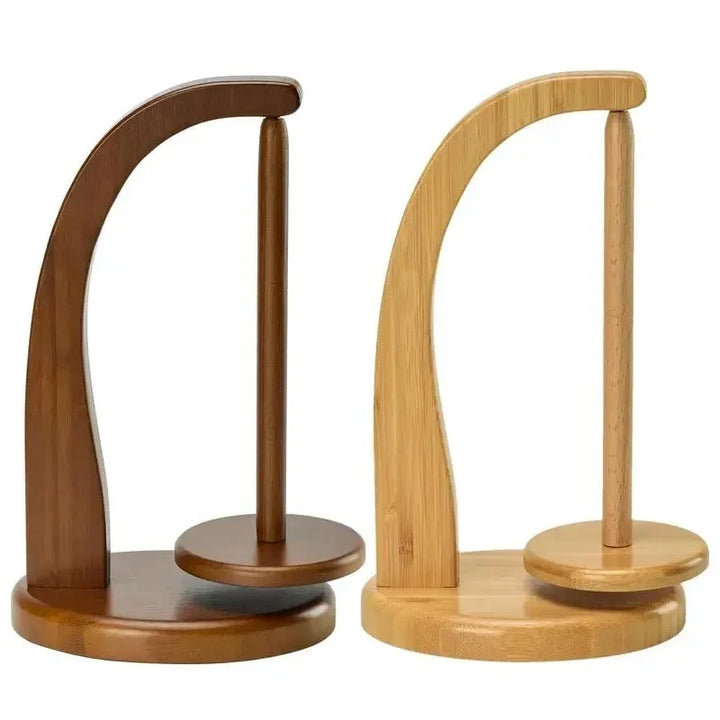 Supporto Gomitolo Filo in Legno Rotante con Sistema Magnetico – Porta Gomitolo per Uncinetto e Maglia