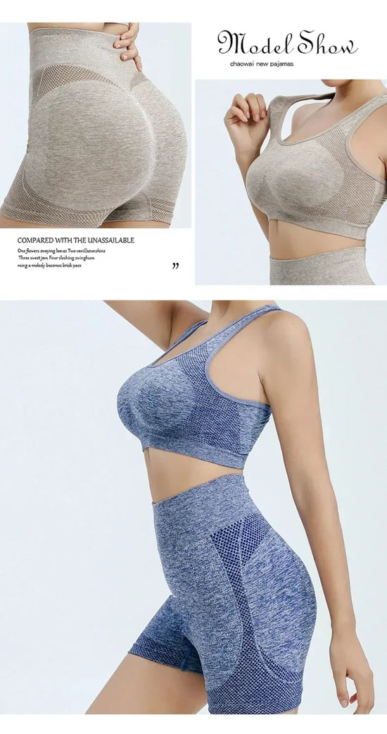 Set yoga seamless donna 2025 – top e shorts coordinati in tessuto tecnico ad alta performance