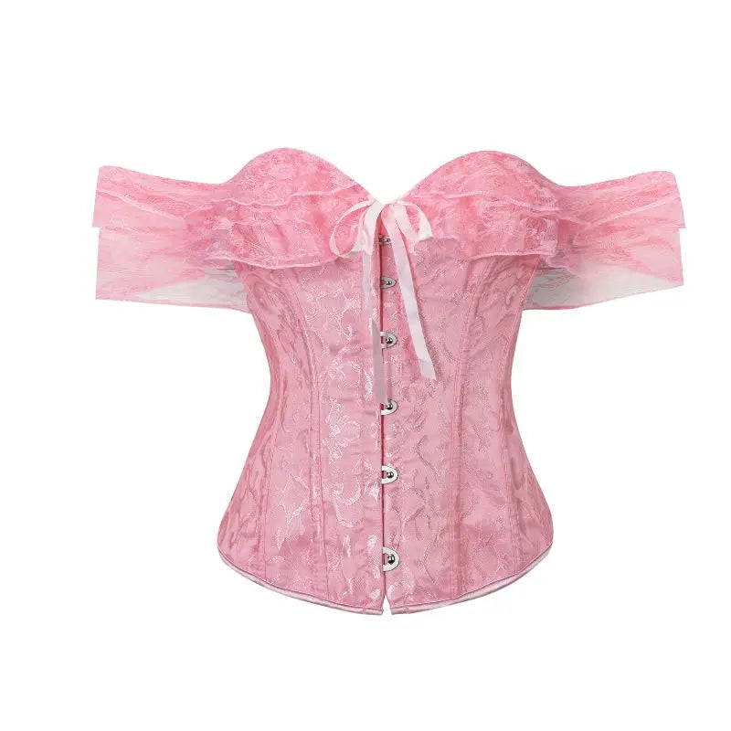 Corsetto Elegante Donna con Spalline a Sbuffo