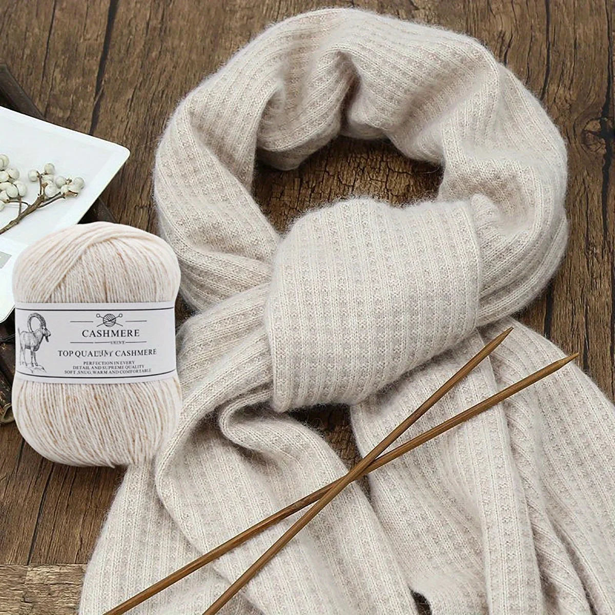 Set 6 gomitoli filo cashmere donna – Lana alta qualità per maglioni, sciarpe, cappelli e progetti fai-da-te