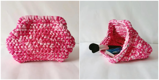 Clutch “Cloud Bag” in Crochet Fatta a Mano – Borsa Donna Soffice e Originale con Stile a Nuvola