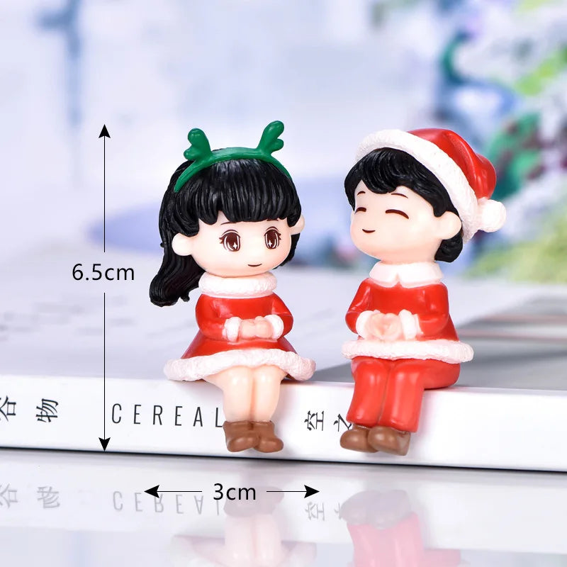 Set 1-10 pezzi per natale mini paesaggi – ornamenti natalizi, regalo creativo