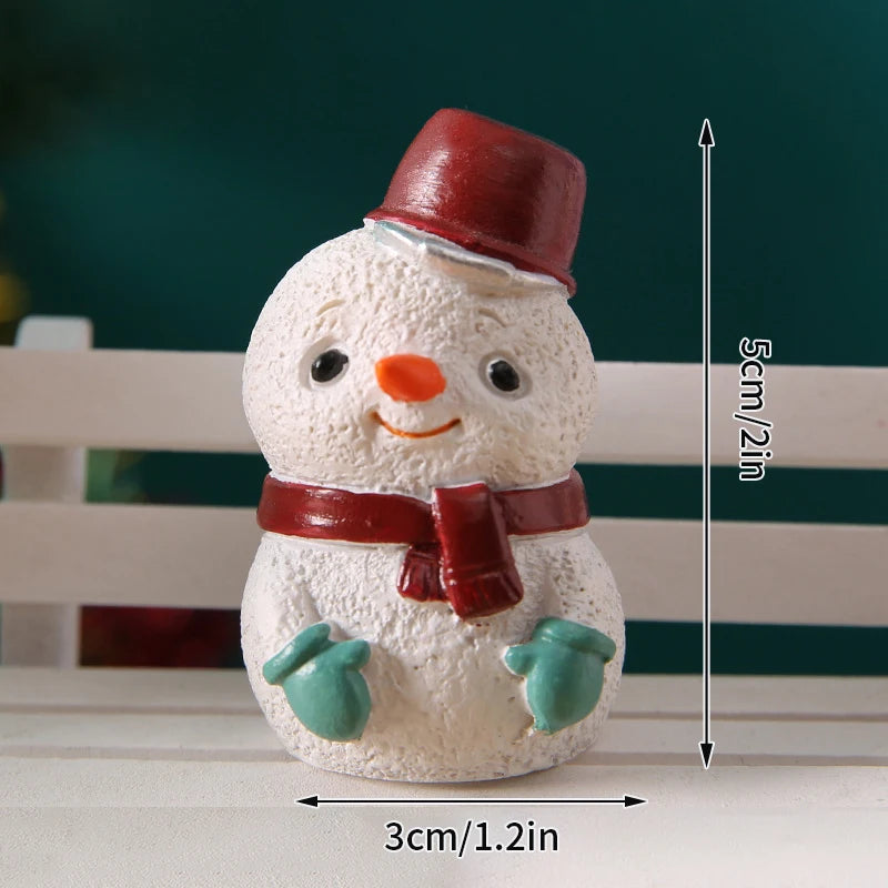 Decorazioni natalizie da scrivania 2025 ‒ set figurine Piccolo Babbo Natale + Alberello ornamentale per ufficio e casa