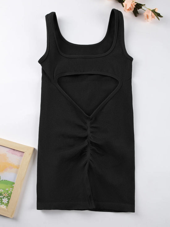 Jumpsuit sportiva donna 2025 – body seamless backless con scollo a U, elegante e funzionale