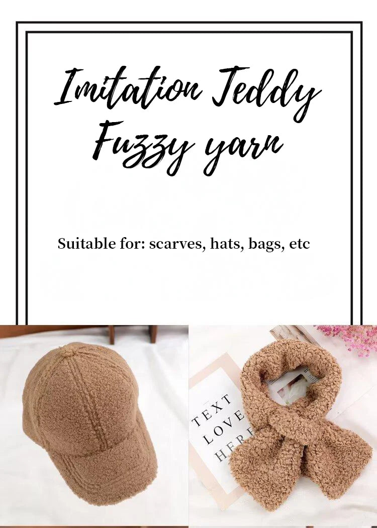 Filato teddy velvet 295 g – gomitolo pelliccia per fai-da-te maglia, borsa, coperta