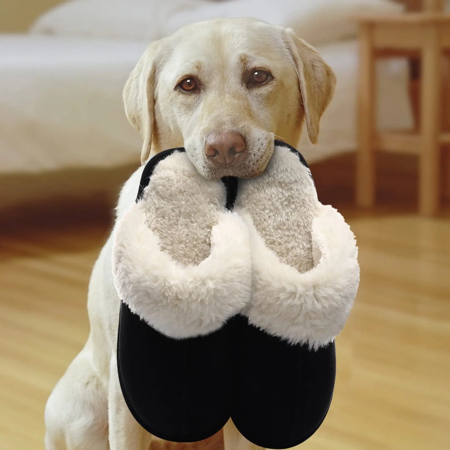 Slippers donna invernali fuzzy suola antiscivolo ‒ pantofole indoor/outdoor in camoscio house shoes soft 2025