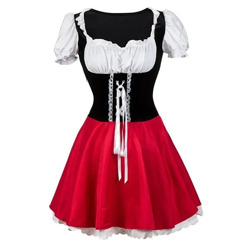 Costume Cappuccetto Rosso da Donna – Outfit Cosplay Principessa Fiabesca per Carnevale e Feste