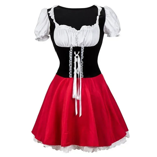 Costume Cappuccetto Rosso da Donna – Outfit Cosplay Principessa Fiabesca per Carnevale e Feste