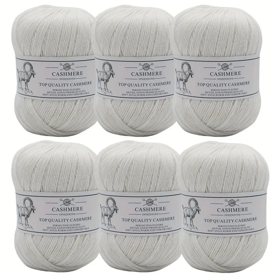 Set 6 gomitoli filo cashmere donna – Lana alta qualità per maglioni, sciarpe, cappelli e progetti fai-da-te