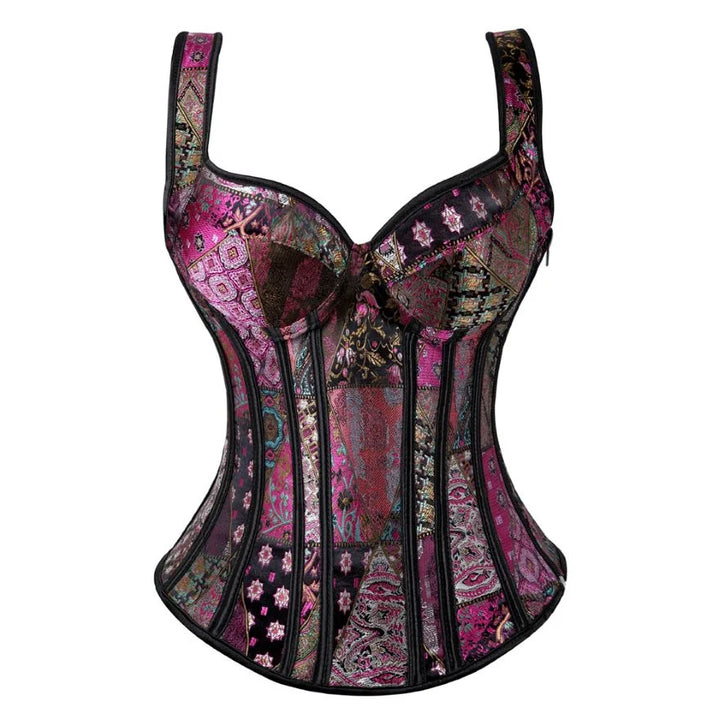 Corsetto Steampunk Overbust Donna – Bustier Modellante Push Up Vintage