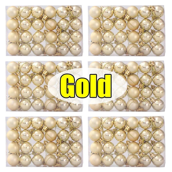 Set da 24-144 palline natalizie da 3 cm – Decorazioni natalizie infrangibili per alberi di Natale e feste