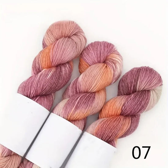 Set 3 × 100 g Lana Multicolore Sfumata – Filato Gradient per Maglieria e Uncinetto