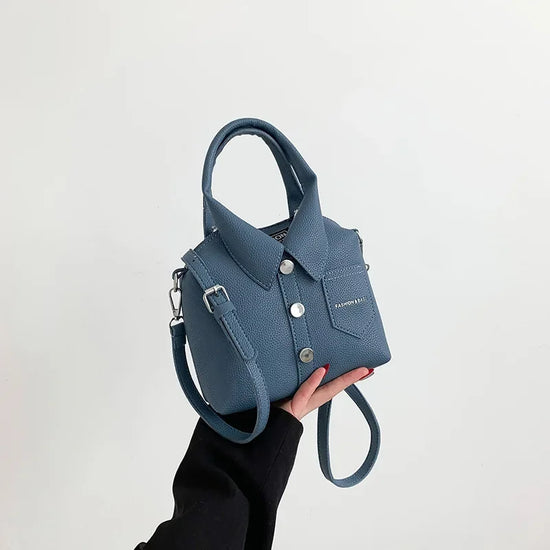Borsa compatta quadrata in PU – shoulder / crossbody bag con zip, design elegante e di qualità per donna 2025