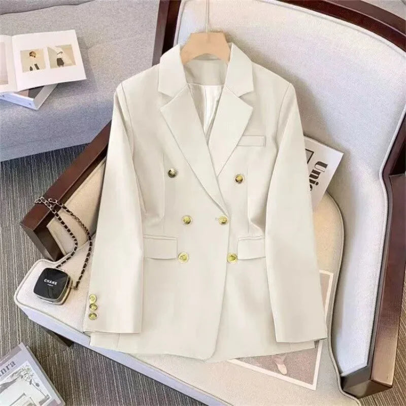 Tailleur donna loose fit 2025 ‒ giacca elegante effetto snellente stile western, manica lunga casual, abbigliamento
