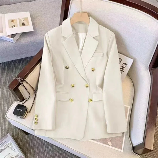 Tailleur donna loose fit 2025 ‒ giacca elegante effetto snellente stile western, manica lunga casual, abbigliamento