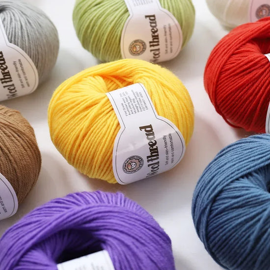 Set 10 gomitoli lana merino 500 g – filato grosso per maglioni, sciarpe e progetti a maglia / uncinetto