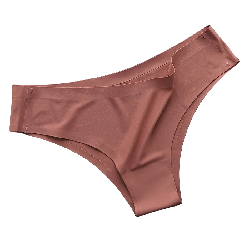 Set 4 pezzi mutandine donna seamless in ice silk – vita bassa G-string ultra sottile comfort quotidiano